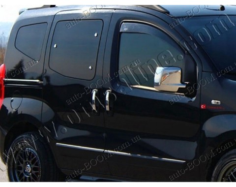 Молдинги под сдвижную дверь Citroen Nemo 07- 2шт нерж (Omsaline)