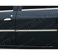 Молдинги дверей Renault Logan Facelift 08- 4шт нерж (Omsaline)