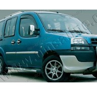 Молдинги дверей Fiat Doblo 00-04 4шт нерж (Omsaline)
