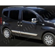 Молдинги дверей Fiat Fiorino 08- 4шт нерж (Omsaline)