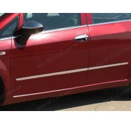 Молдинги дверей Fiat Linea 12- 4шт нерж (Omsaline)