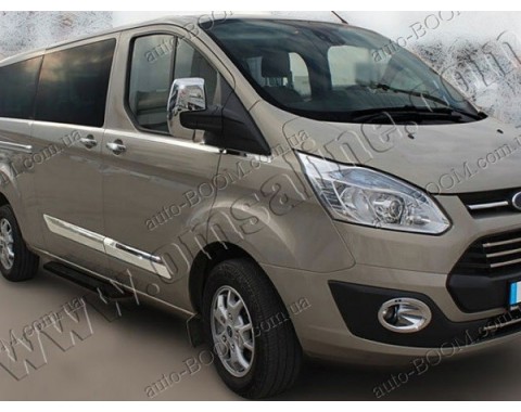 Молдинги дверей Ford Transit Custom 12- 5шт нерж (Omsaline)