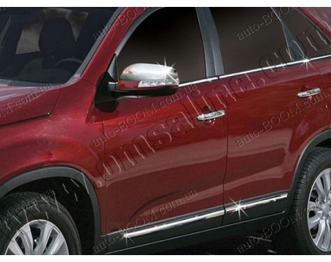 Молдинги дверей Kia Sorento 2 09- 4шт нерж (Omsaline)