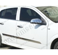 Молдинги дверей Opel Astra H 04-09 4шт нерж (Omsaline)