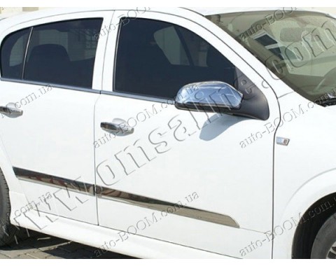 Молдинги дверей Opel Astra H 04-09 4шт нерж (Omsaline)