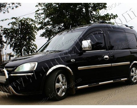 Молдинги дверей Opel Combo C 01-11 4шт нерж (Omsaline)