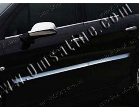 Молдинги дверей Peugeot 407 04-11 универсал, 4шт нерж (Omsaline)