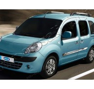 Молдинги дверей Renault Kangoo 10-13 широкие 4шт, нерж (Omsaline)