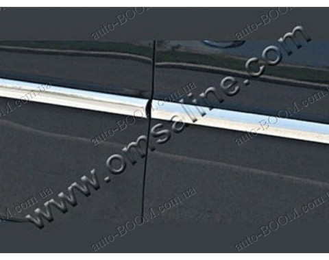 Молдинги дверей Skoda Octavia A5 04-12 хечбек 5дверей, 4шт нерж (Omsaline)