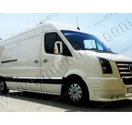 Молдинги дверей VW Crafter 06- длинная база, 10шт нерж (Omsaline)