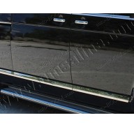 Молдинги дверей VW T5 Caravelle 03- длинная база, 7шт нерж (Omsaline)