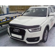 Дефлектор капота на Audi Q3 11- темная (Sim)