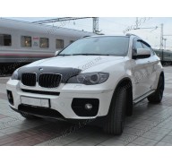 Мухобойка короткая на BMW X5 E70 06-13 темная (Sim)