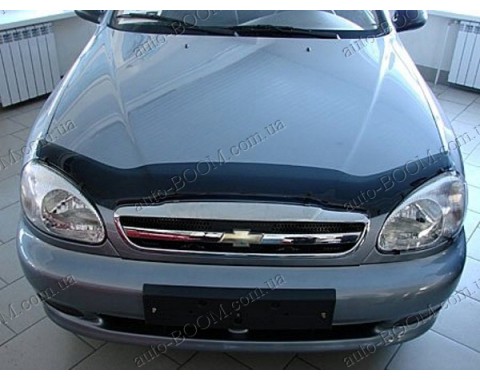 Дефлектор капота на ЗАЗ Sens темная (Sim)