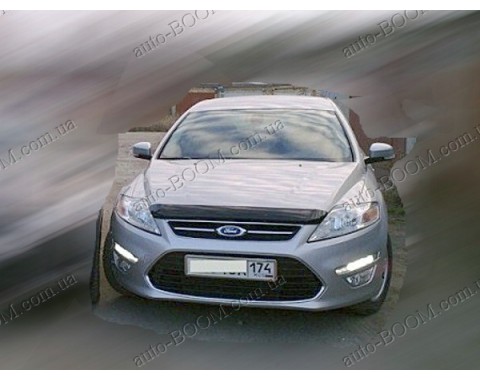 Дефлектор капота на Ford Mondeo 4 10-13 темная (Sim)