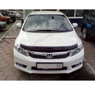 Дефлектор капота на Honda Civic 9 12- темная (Sim)