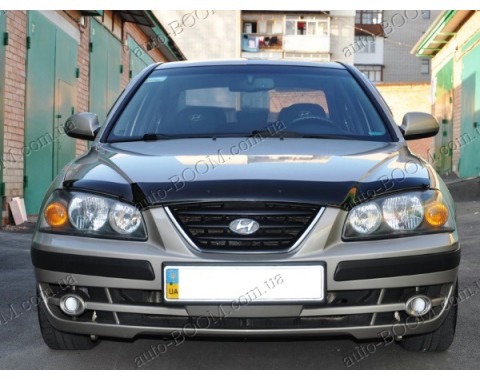 Дефлектор капота на Hyundai Elantra 3 03-06 (Sim)