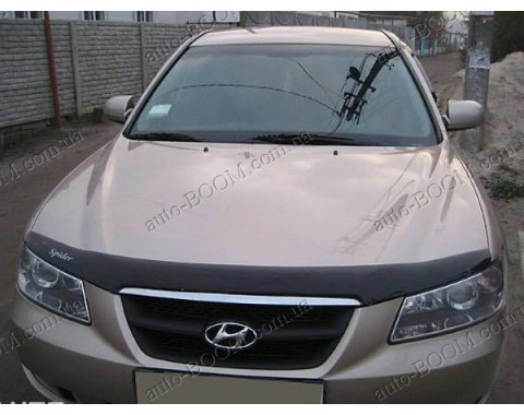 Дефлектор капота на Hyundai Sonata 05-07 (Sim)