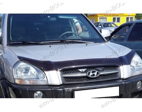 Дефлектор капота на Hyundai Tucson 04- (Sim)