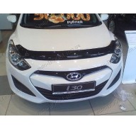 Дефлектор капота на Hyundai i30 12- (Sim)
