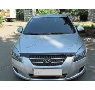 Дефлектор капота на Kia Ceed 06-09 (Sim)