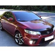 Дефлектор капота на Kia Cerato 2 08-12 (Sim)