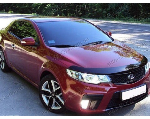 Дефлектор капота на Kia Cerato 2 08-12 (Sim)