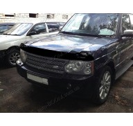 Дефлектор капота на Range Rover 3 02-12 темная (Sim)