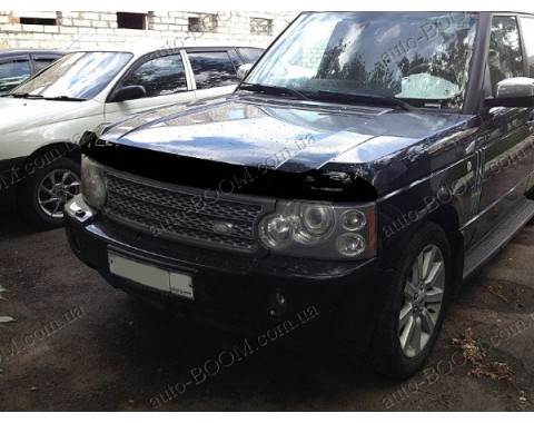 Дефлектор капота на Range Rover 3 02-12 темная (Sim)
