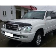 Дефлектор капота на Lexus LX 470 98-07 logo (Sim)