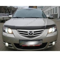 Дефлектор капота на Mazda 3 06-09 (Sim)