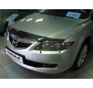 Дефлектор капота на Mazda 6 02-08 (Sim)