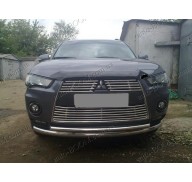 Мухобойка короткая на Mitsubishi Outlander 2 XL 10-12 (Sim)
