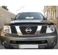 Дефлектор капота на Nissan Navara 3 05-10 (Sim)