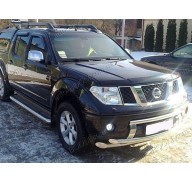 Дефлектор капота на Nissan Navara 3 10-14 темная (Sim)