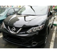 Дефлектор капота на Nissan Qashqai 14- (Sim)