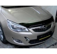 Мухобойка короткая на Opel Astra J хэтчбек 09- темная (Sim)