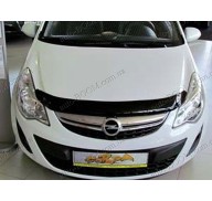 Дефлектор капота на Opel Corsa D 06- (Sim)