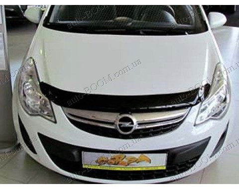 Дефлектор капота на Opel Corsa D 06- (Sim)