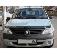 Дефлектор капота на Renault Logan 04-13 (Sim)