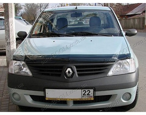 Дефлектор капота на Renault Logan 04-13 (Sim)