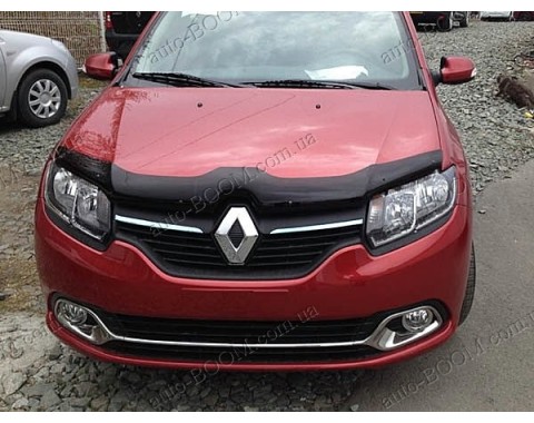 Дефлектор капота на Renault Logan 2 13- (Sim)