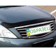 Дефлектор капота на Audi A4 09-15 темная (Sim)