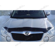 Дефлектор капота на Skoda Yeti 09-13 (Sim)