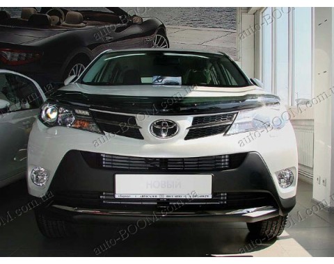 Дефлектор капота на Toyota RAV4 4 13- темная (Sim)
