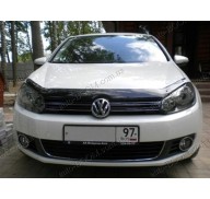 Дефлектор капота на VW Golf 6 08-13 (Sim)