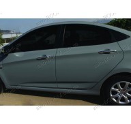 Накладки на ручки (нержавейка)  Hyundai Accent 4 11-