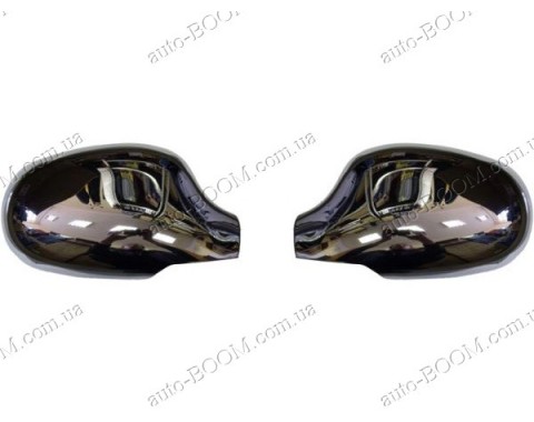Накладки на зеркала (нержавейка) Daewoo Lanos 96-