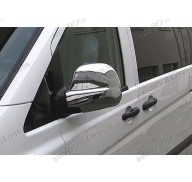 Накладки на зеркала (нержавейка) Mercedes Vito/Viano 04-10