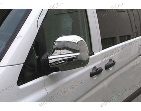 Накладки на зеркала (нержавейка) Mercedes Vito/Viano 04-10